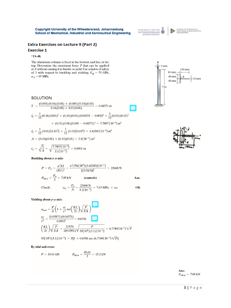 Extra Exercises for Lecture 9 Part 2 | PDF