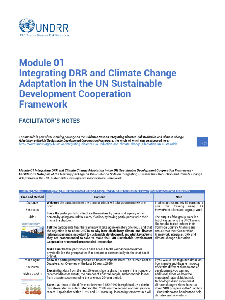 Integrating DRR and Climate Adaptation | PDF | Disaster Risk Reduction ...