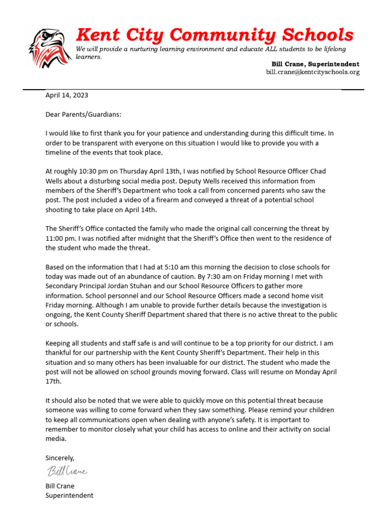 Update Letter 4-14-23 | PDF