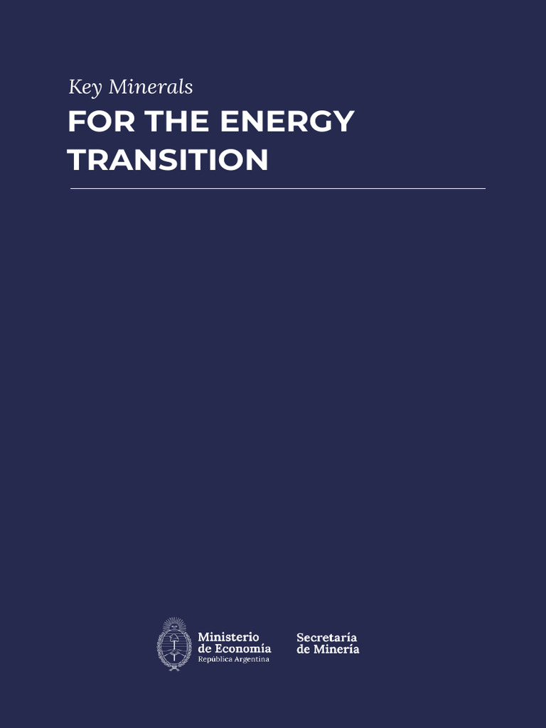 Key Minerals for Energy Transition | PDF