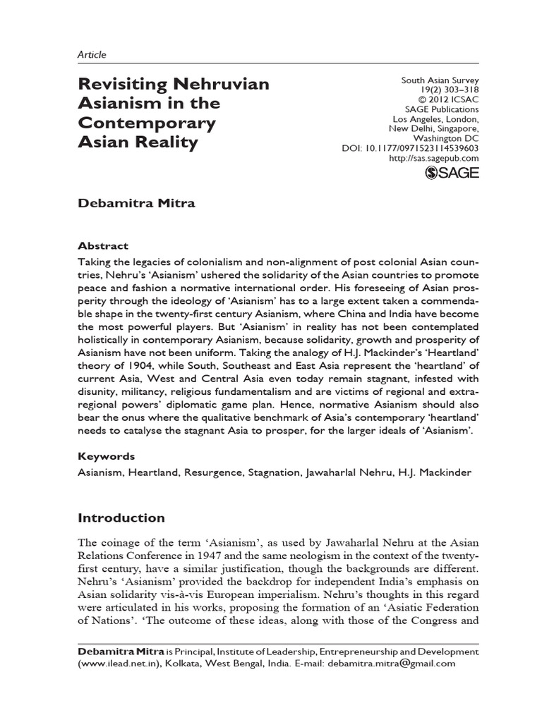 Mitra 2012 | PDF | Four Asian Tigers | Economic Growth