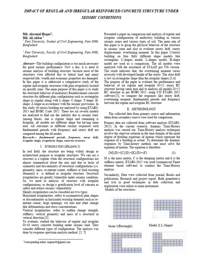 Seismic Analysis of Concrete Structures | PDF | Frequency | Strength Of ...