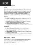 Macbeth Act 3, Scene 1 Analysis | PDF | Macbeth | Shakespearean Tragedies