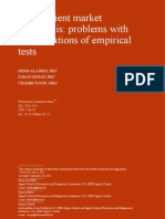 The Efficient Market Hypothesis - Problems With Interpretations of Empirical Tests