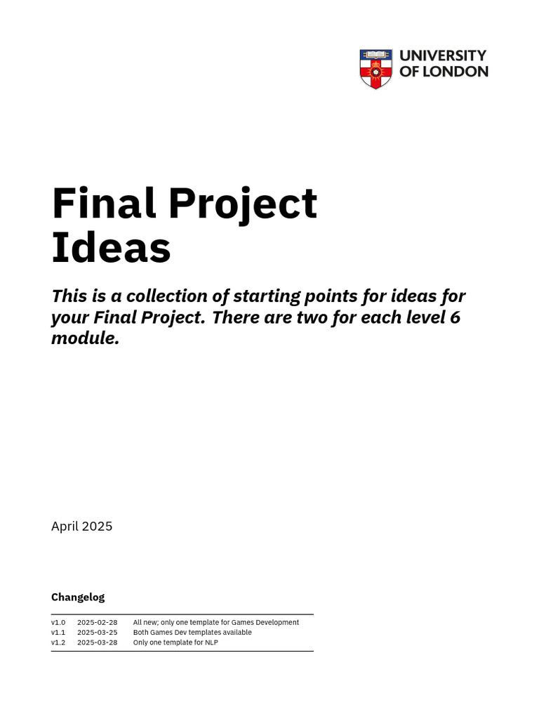 Final Project Ideas for Data Science | PDF | Virtual Reality | Machine ...