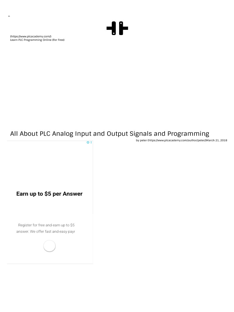 PLC Analog Input and Output Programming All About PLC Analog Input and ...