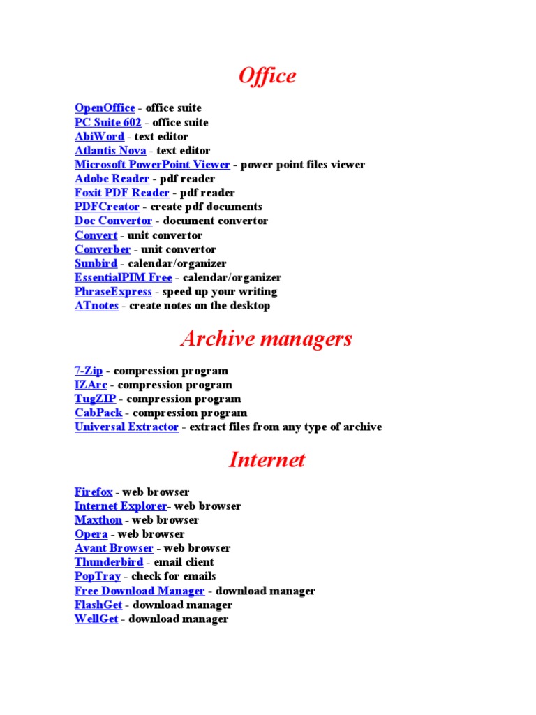 Top 300 Freeware Software | PDF