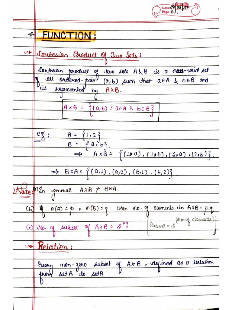 Function M5 Ankit Sir Notes | PDF
