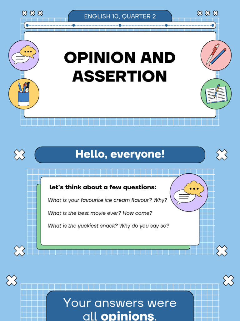 Understanding Opinions and Assertions | PDF