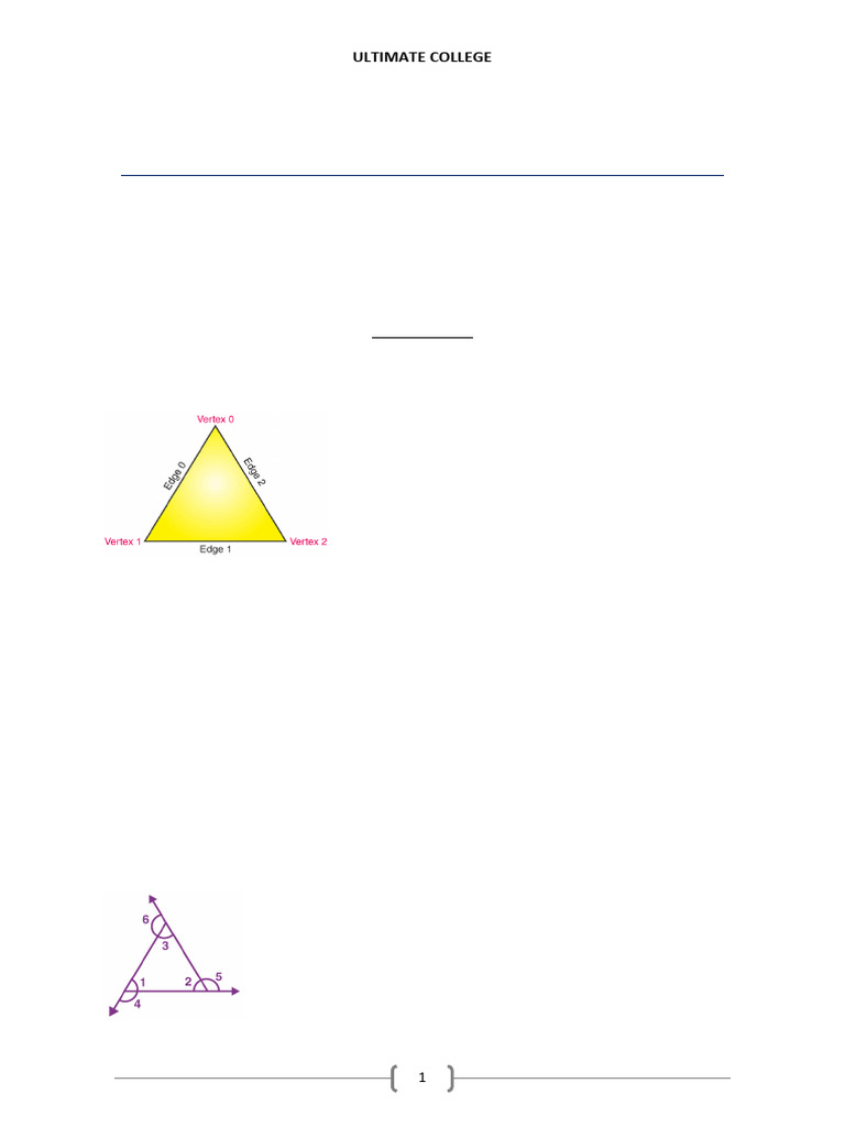 Geometry of Triangles Explained | PDF | Triangle | Polygon