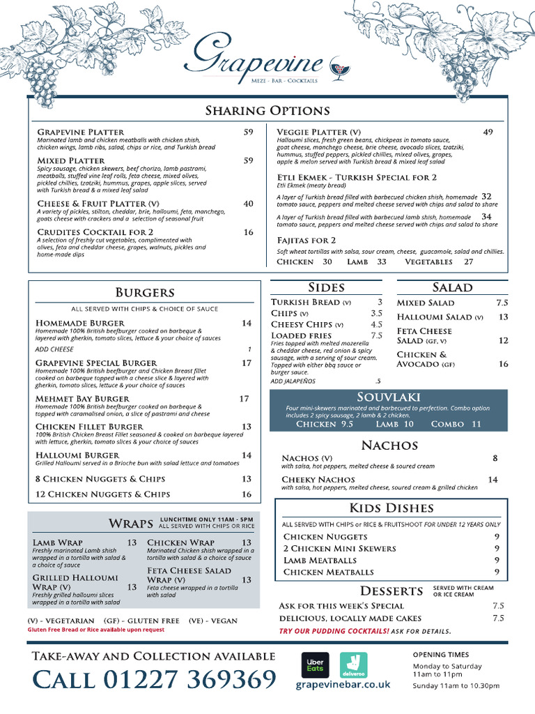 Grapevine Menu Aug24 WEB+ | PDF