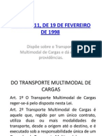 LEI Nº 9611 - TRANSPORTE MULTIMODAL