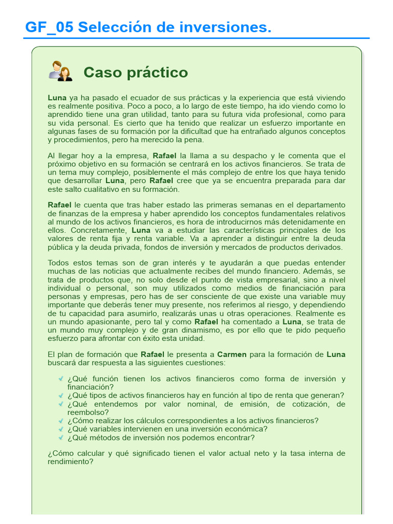 Activos Financieros: Renta Fija y Variable | PDF | Fondo de inversión ...