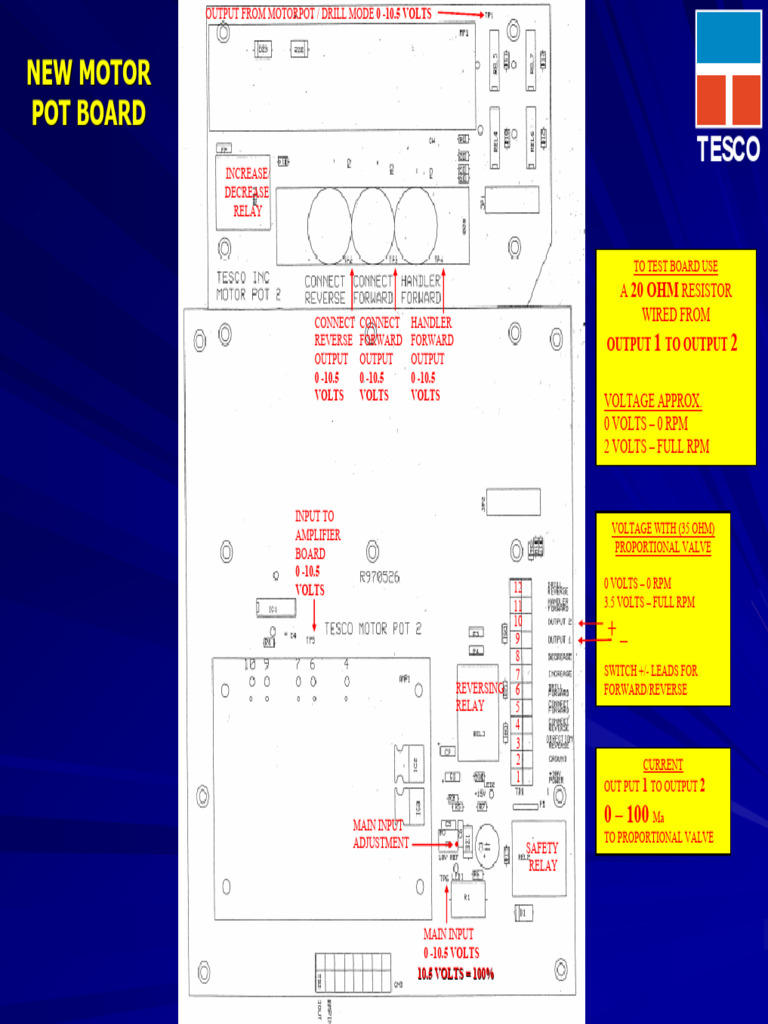 TESCO Motor Control Relay Guide | PDF | Volt | Relay