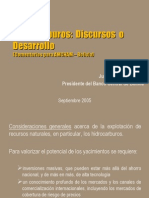 Hidrocarburos: Discursos o Desarrollo