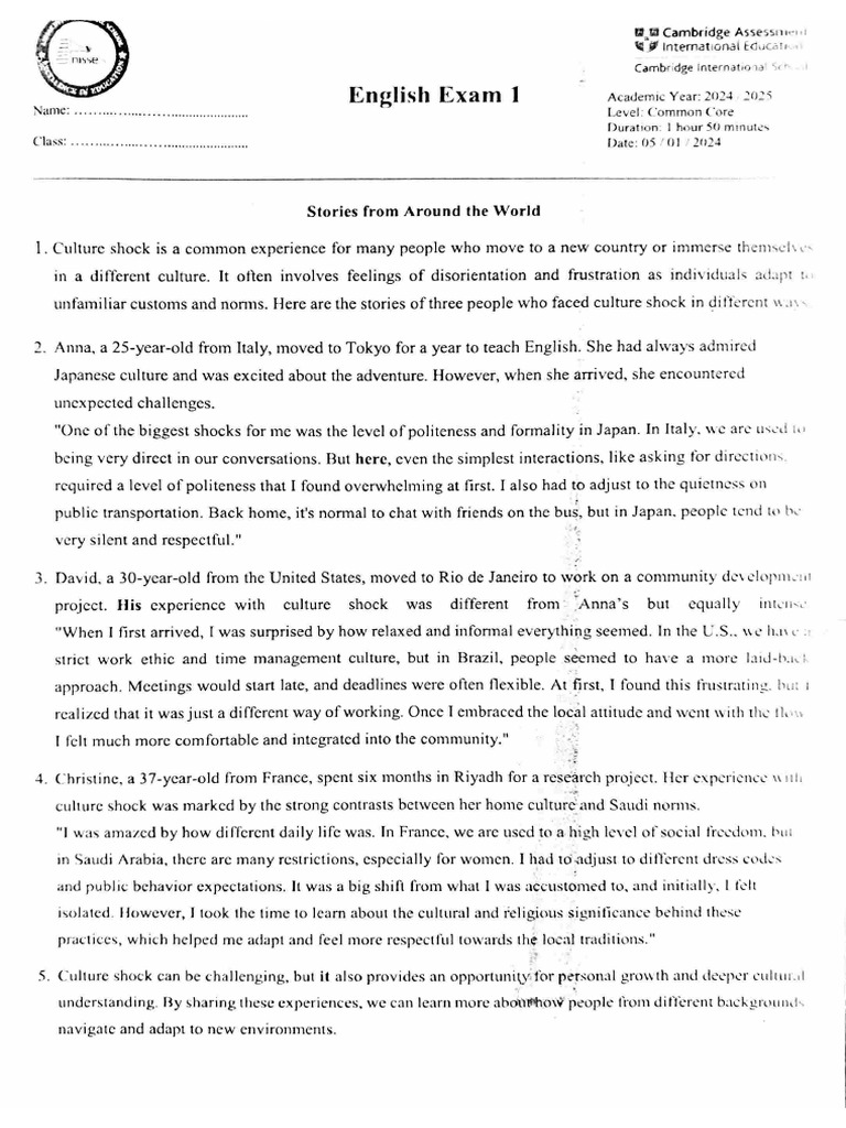 CC1 TCS Eng | PDF