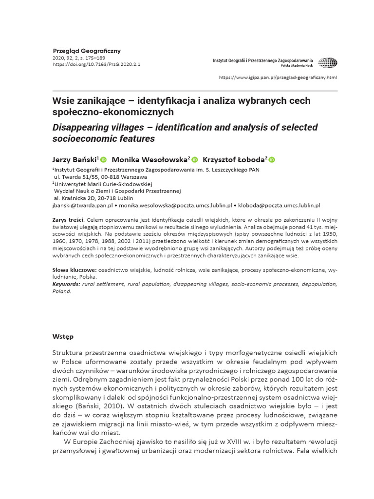 Wsie Zanikające | PDF