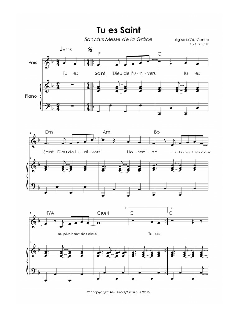 Sanctus Messe De La Grace Pdf