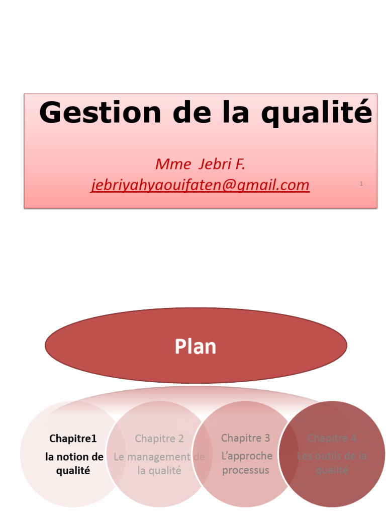 Gestion de la qualité : concepts et outils | PDF | Management de la ...
