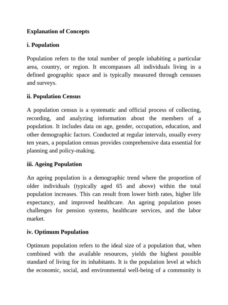 Understanding Population Dynamics and Trends | PDF
