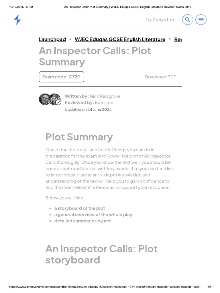 Plot Summary | PDF