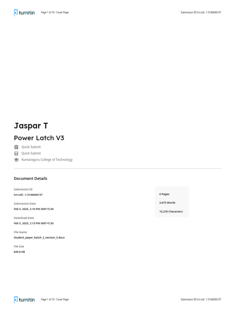Student Paper Batch 2 Version 3 | PDF | Publishing | Written Communication