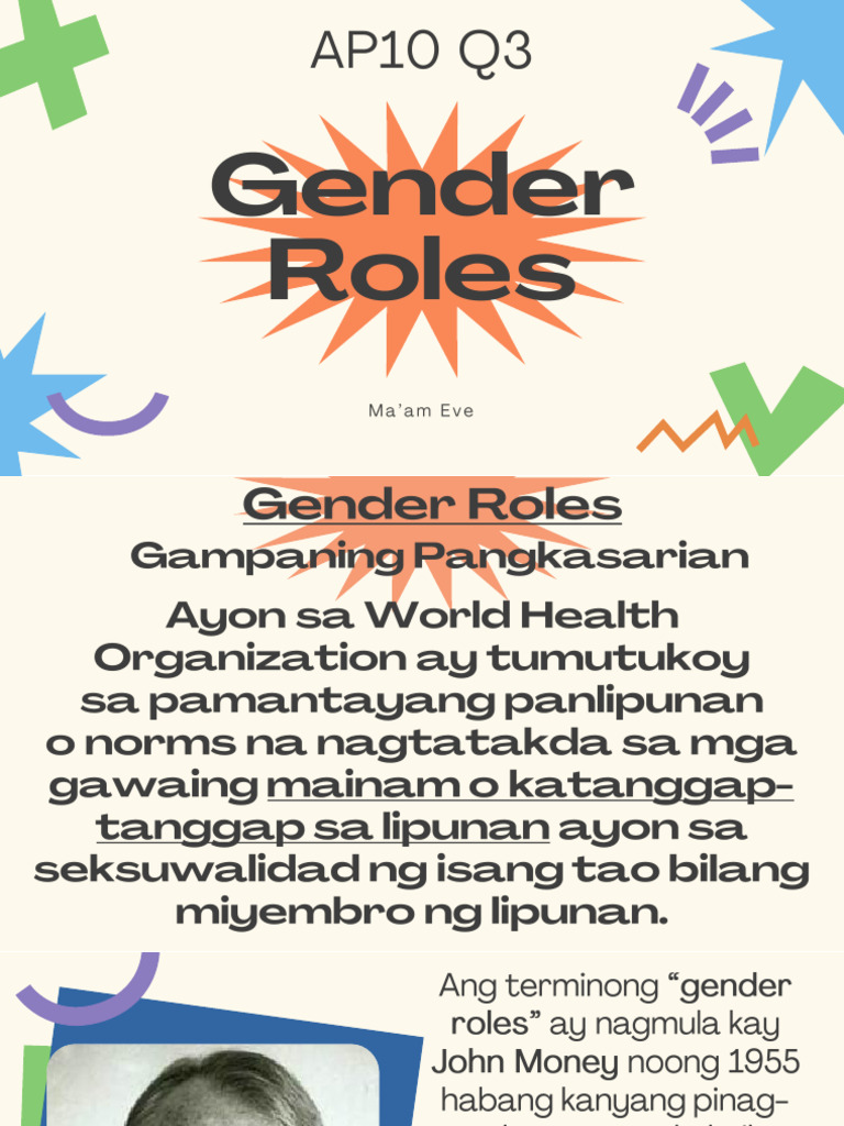 AP10 Q3 Week 1-3 Gender Roles | PDF