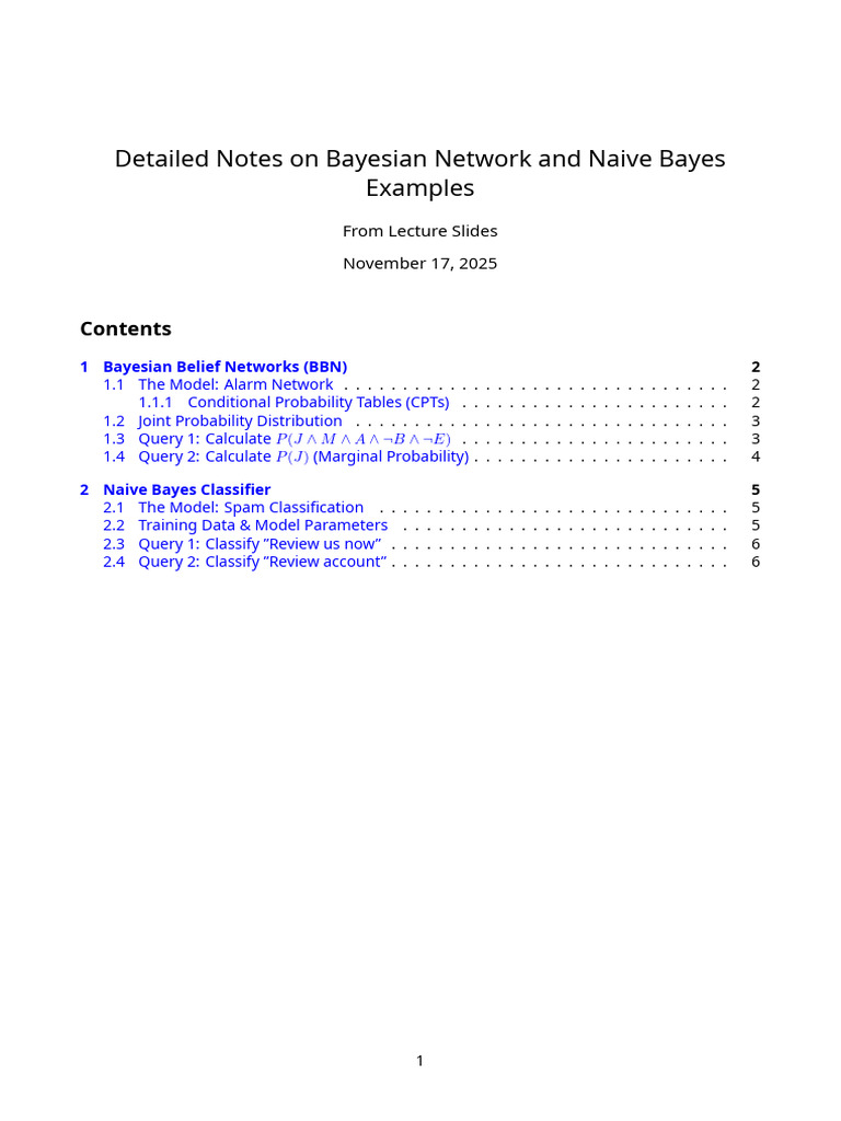 Bayesian Networks & Naive Bayes Overview | PDF | Bayesian Network ...