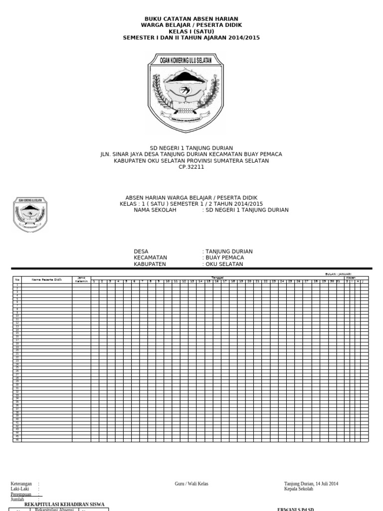 Absen Kelas | PDF