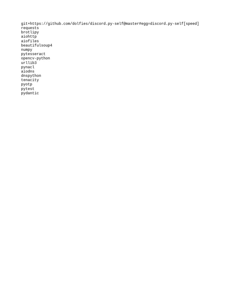 Python Packages for Discord Bot Development | PDF