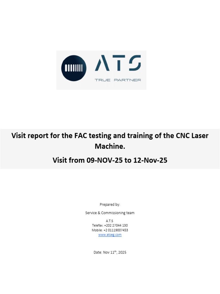 CNC Laser Machine Training Report | PDF