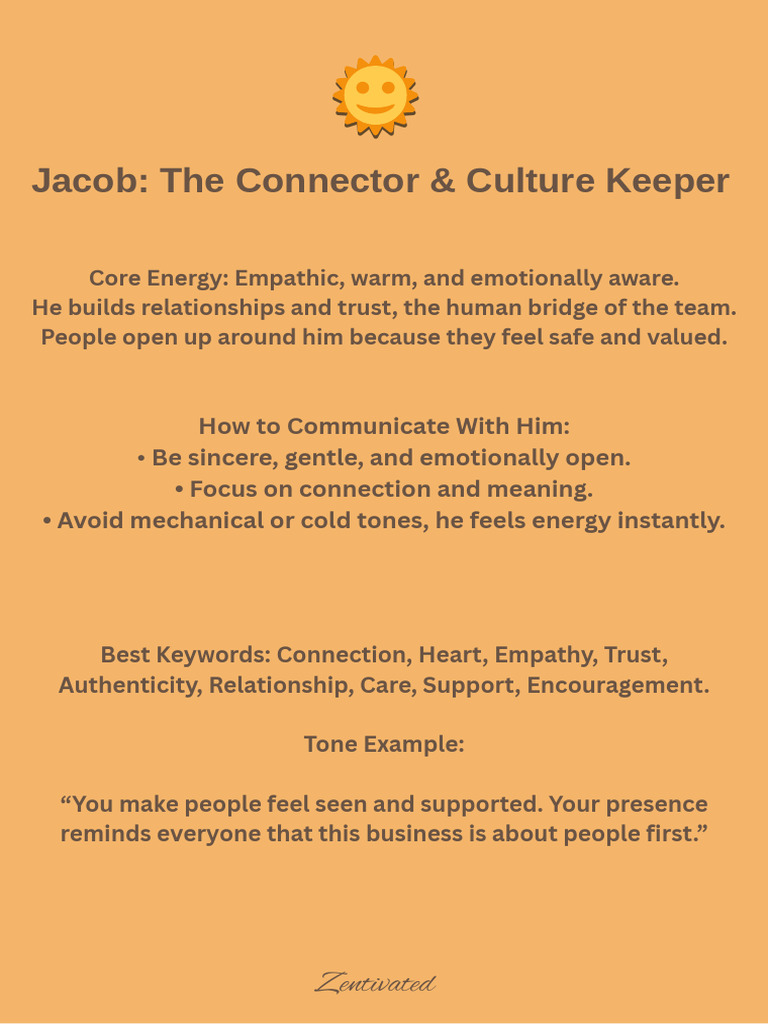 Jacob: The Empathic Connector | PDF