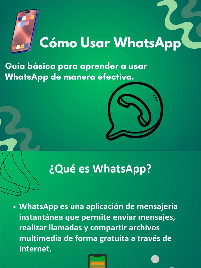 Guía Básica para Usar WhatsApp | PDF