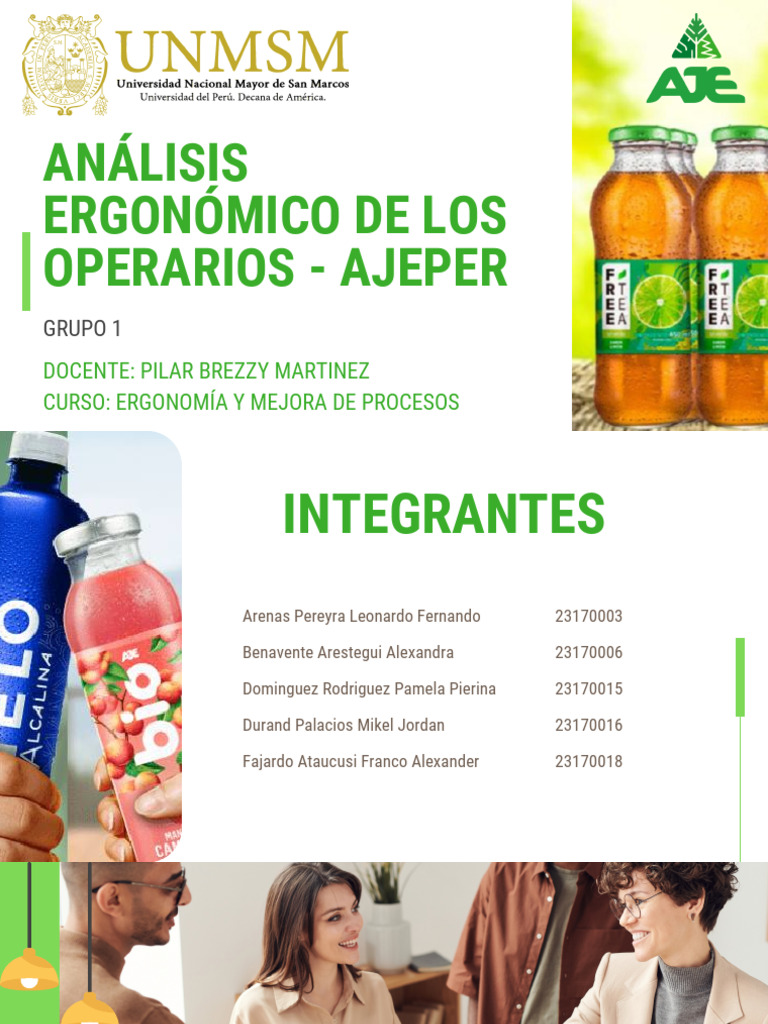 Análisis Ergonómico en AJEPER S.A. | PDF