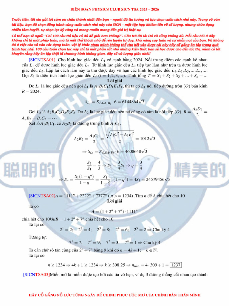 Toán TSA | PDF