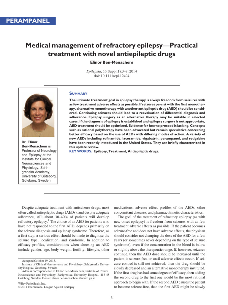 Refractory Epilepsy Treatment Strategies | PDF | Epilepsy | Drugs