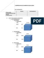 Ensayo de Com Pres Ion de Polimeros Reciclados