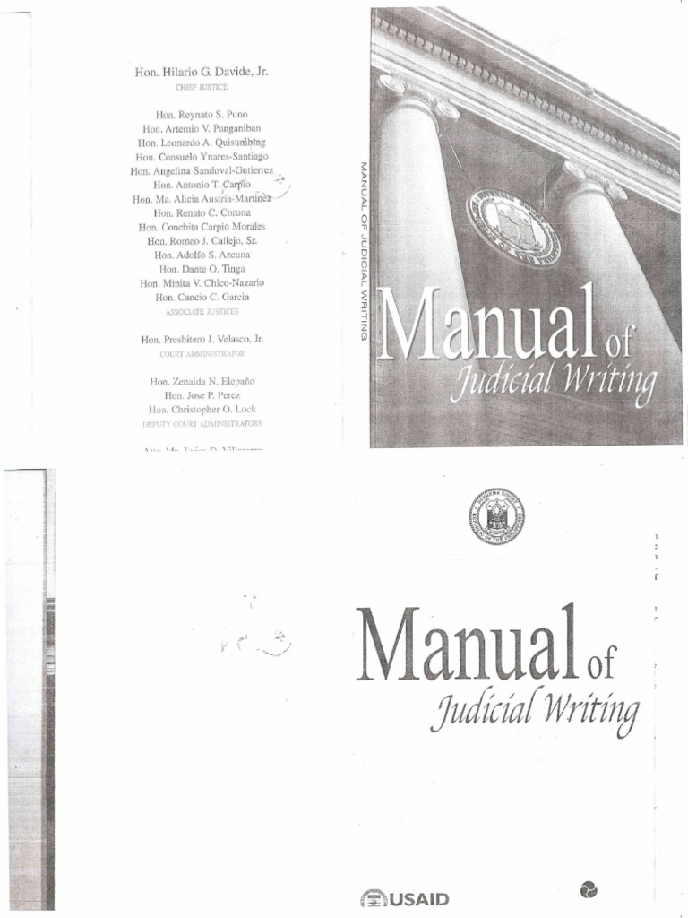 Manual of Judicial Writing - Compressed | PDF
