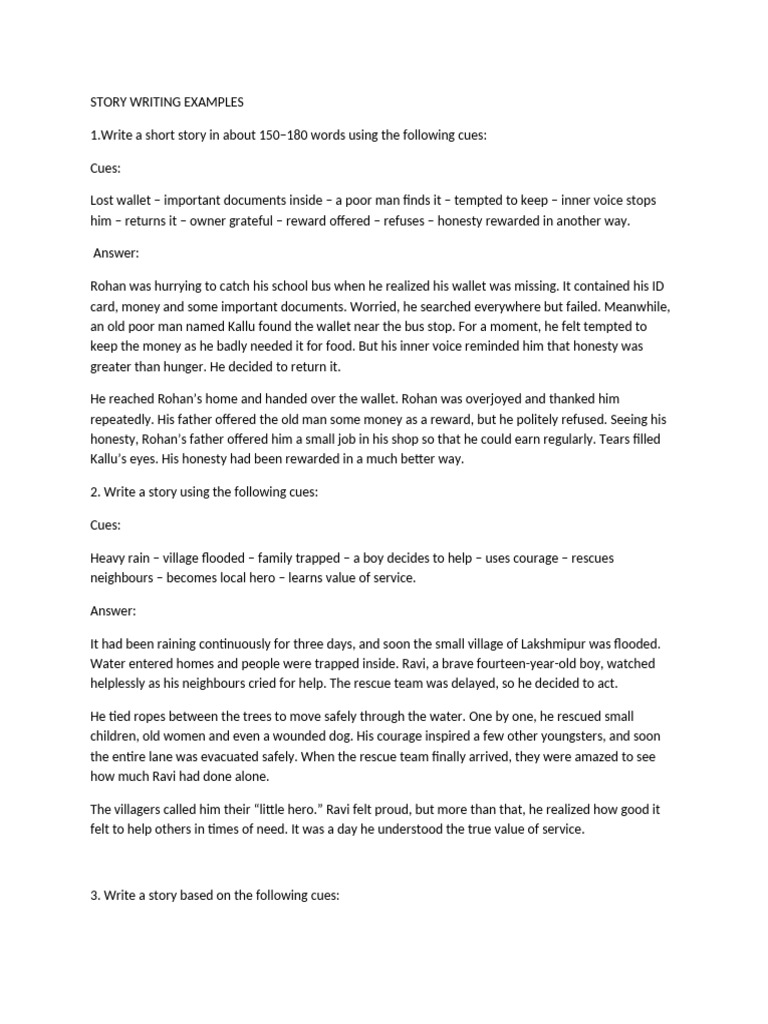 Inspiring Short Stories for Kids | PDF