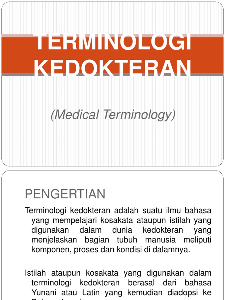 ISTILAH KEDOKTERAN