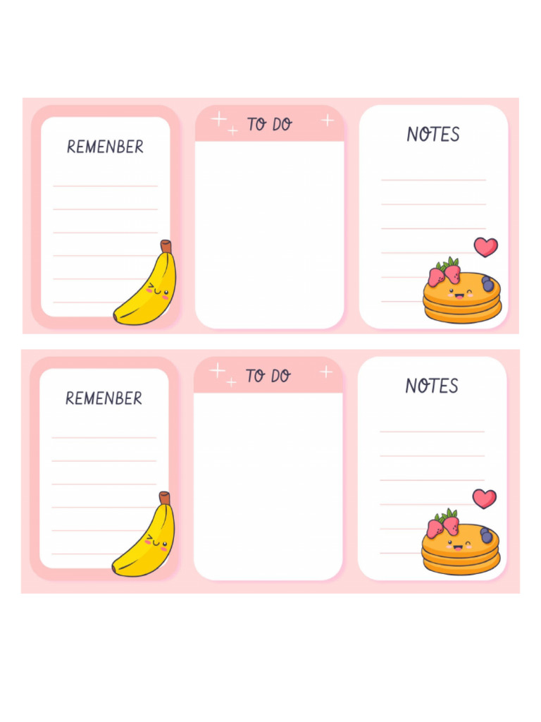 Template to Do Notes | PDF
