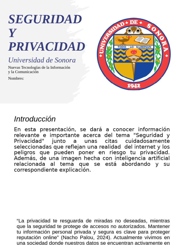 Seguridad y Privacidad en Internet | PDF | Internet | La seguridad ...