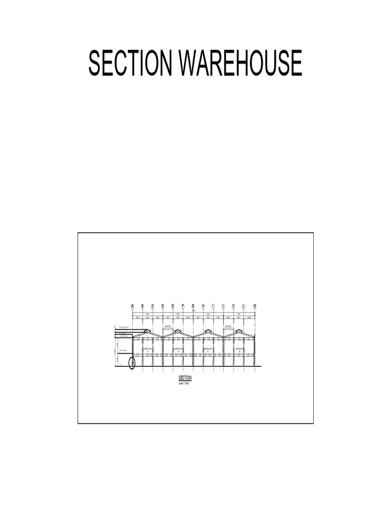 Warehouse Section Elevation Details | PDF