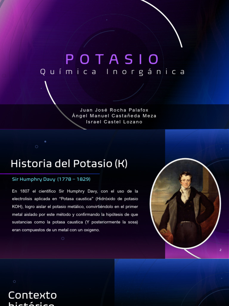 Historia y usos del potasio en agricultura | PDF | Potasio | Química