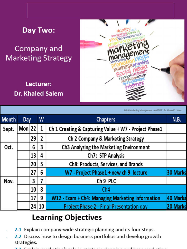 Company and Marketing Strategy Overview | PDF | Marketing | Marketing ...
