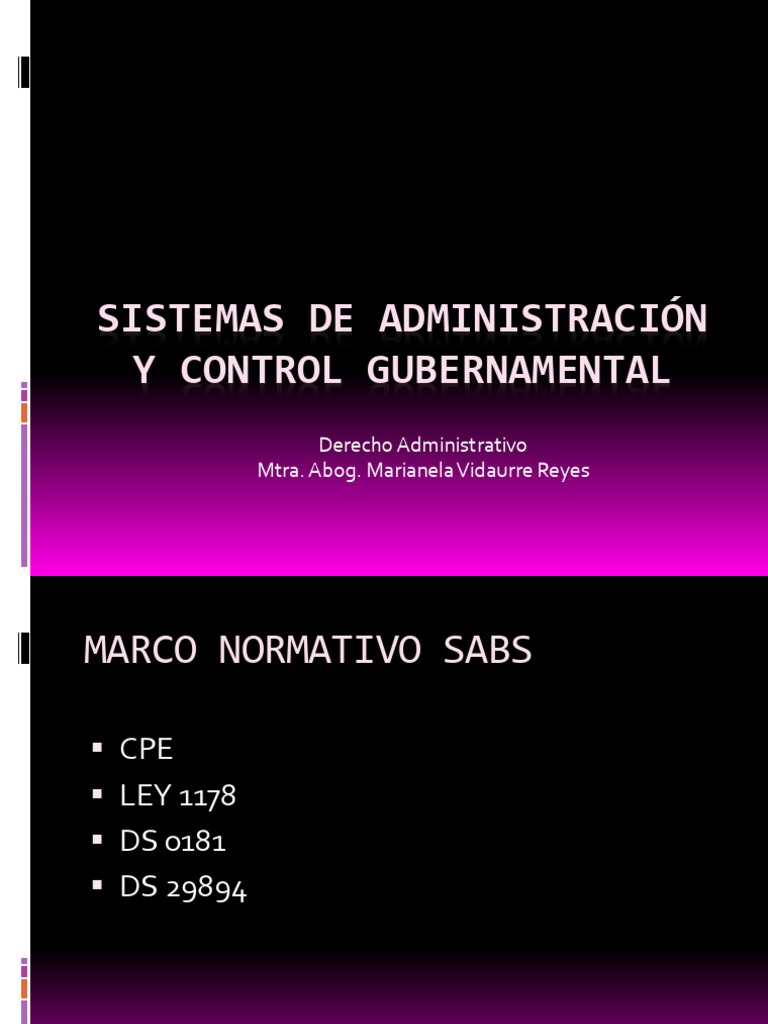 Sistemas de Control Gubernamental SABS | PDF | Seguro
