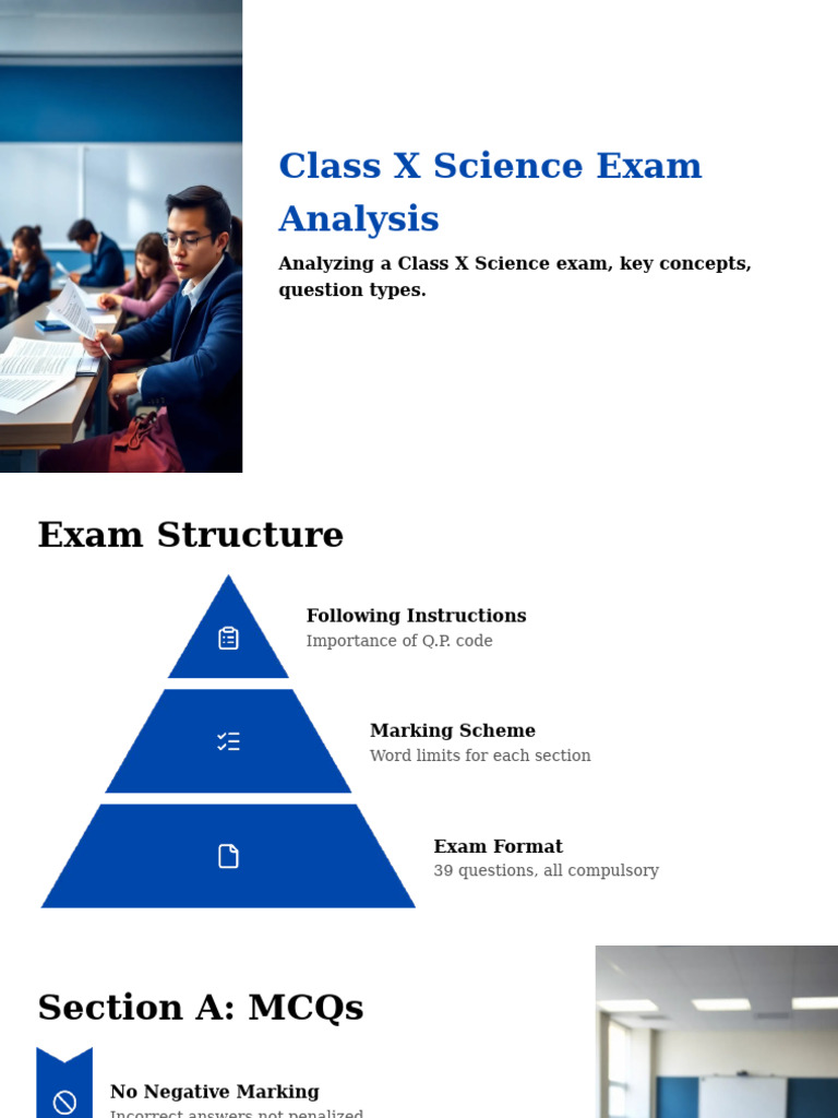 Class X Science Exam Analysis Guide | PDF