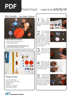 Solar system mobile