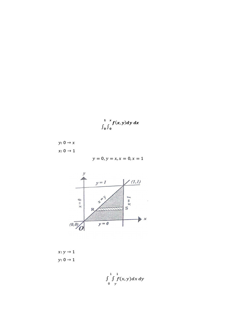 Change of Order of Integration Guide | PDF | Coordinate System | Geometry