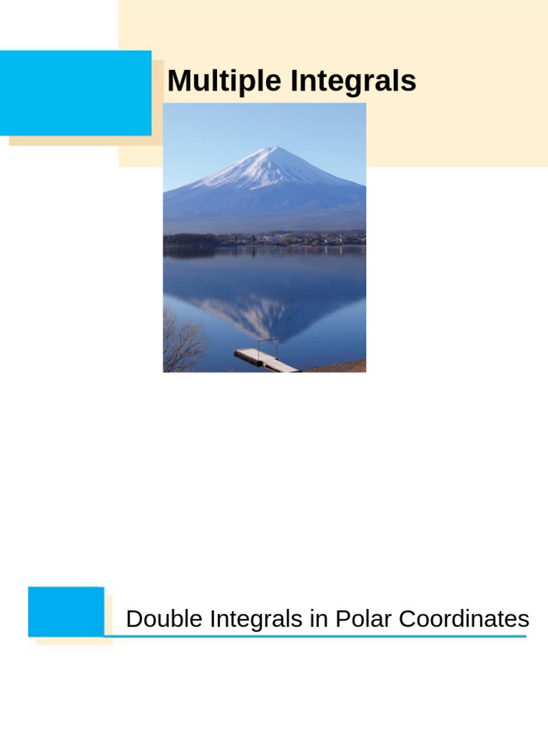 Double Integral Polar Coordinates | PDF | Integral | Area